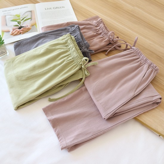 Women's pajama pants, spring, summer, and autumn, loose, casual cotton trousers suitable for outerwear, all-cotton pajamas, dropshipping. Women's pajama pants, spring, summer, and autumn, loose, casual cotton trousers suitable for outerwear, all-cotton pajamas, dropshipping.