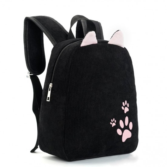 Cross-border hot-selling kindergarten school backpack, children's multi-color corduroy, new solid color, cute baby bag