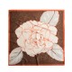 Spring/Summer new printed silk scarf, camellia 90s large square scarf, wholesale women's sunscreen silk scarf, scarf accessories