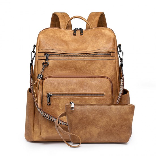 New cross-border women's PU business backpacks, large-capacity laptop backpacks, fashionable commuter bags, multi-purpose backpacks wholesale New cross-border women's PU business backpacks, large-capacity laptop backpacks, fashionable commuter bags, multi-purpose backpacks wholesale