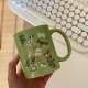 Homemade cute kitten flip-top ceramic mug, niche and fun coffee cup and water cup gift, 270ml. Homemade cute kitten flip-top ceramic mug, niche and fun coffee cup and water cup gift, 270ml.
