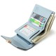 Lianbu Leather Goods 2022 New Women's Short Wallet, Japanese and Korean Tri-Fold Buckle, PU Soft Embroidered Student Wallet Lianbu Leather Goods 2022 New Women's Short Wallet, Japanese and Korean Tri-Fold Buckle, PU Soft Embroidered Student Wallet