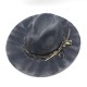 Cross-border European and American British-style hats, 9.5cm wide-brim woolen hats for men and women, autumn and winter warmth, suede jazz hats