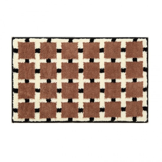 Checkerboard absorbent bathroom floor mats, non-slip bathroom entrance mats, and flocked bedroom entrance floor mats. Checkerboard absorbent bathroom floor mats, non-slip bathroom entrance mats, and flocked bedroom entrance floor mats.