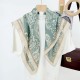 Korean retro and fashionable cashew flower print 9 0*90CM small square women's high-end silk scarf, decorative neckwear, professional scarf Korean retro and fashionable cashew flower print 9 0*90CM small square women's high-end silk scarf, decorative neckwear, professional scarf