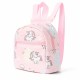 Cross-border hot-selling women's fashionable mini backpack with cute star and moon print, soft plush, adjustable backpack