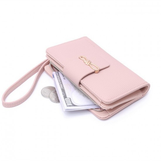 2025 solid color new wallet Women's medium-sized bag with a bow-knot, stylish, large capacity, small, fresh, and simple coin purse. 2025 solid color new wallet Women's medium-sized bag with a bow-knot, stylish, large capacity, small, fresh, and simple coin purse.