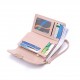New women's medium wallet, Korean-style solid PU zippered multi-card slot foldable tote, women's coin purse in stock and wholesale