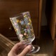 Free as a bird ~ Luxury niche INS glass, simple bird coffee cup, heat-resistant water cup