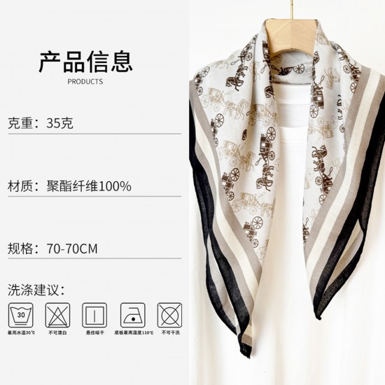 Japanese and Korean simple, repetitive, creative horse print square scarves for spring and summer, stylish, thin, elegant square scarves for daily commuting Japanese and Korean simple, repetitive, creative horse print square scarves for spring and summer, stylish, thin, elegant square scarves for daily commuting