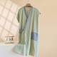Couple kimono nightgown, pure cotton double-layer gauze, short sleeves, men's and women's bathrobes, loose-fitting, mid-length, drawstring kimono pajamas. Couple kimono nightgown, pure cotton double-layer gauze, short sleeves, men's and women's bathrobes, loose-fitting, mid-length, drawstring kimono pajamas.