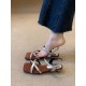 Stiletto sandals, 2025 spring/summer new style, versatile, French-style, single-strap high heels for petites.