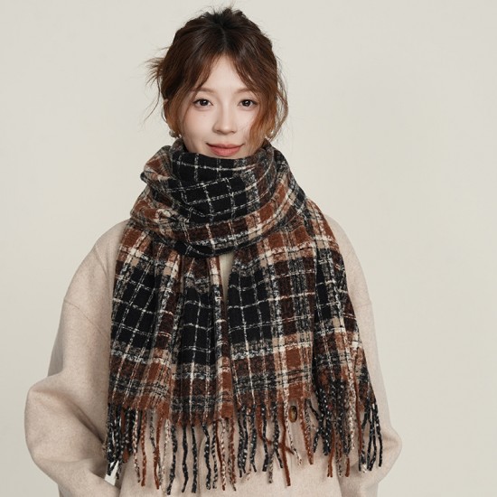 New imitation cashmere plaid, thickened women's cross-border, warm, autumn and winter, whitening, soft, tasseled shawls. New imitation cashmere plaid, thickened women's cross-border, warm, autumn and winter, whitening, soft, tasseled shawls.