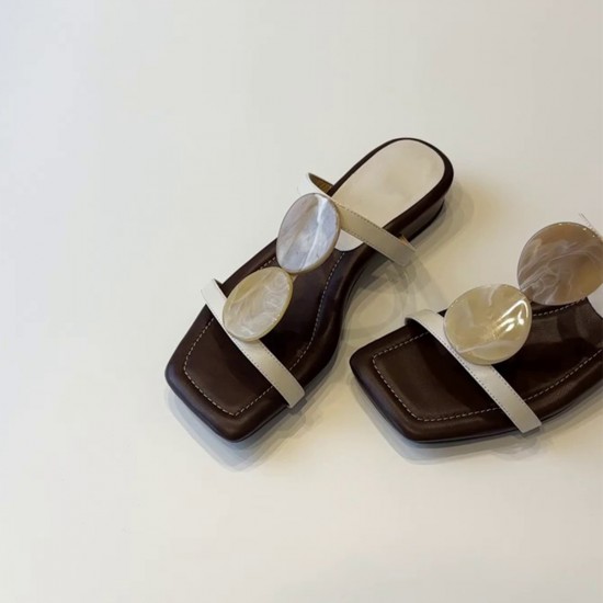 Women's nude pointed-toe bow-tie pumps, spring slip-on sandals. Women's nude pointed-toe bow-tie pumps, spring slip-on sandals.