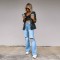 Factory Direct 2025 Independent European and American Women's Jeans: Ripped Slimming Raw-Edged Straight-Leg Wide-Leg Pants: In Stock