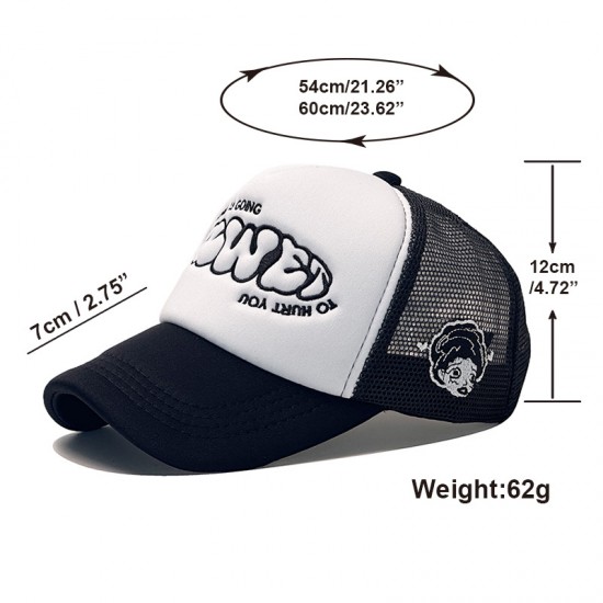 New foreign trade caps featuring English lettered embroidered baseball caps, fashionable and versatile, breathable couples' mesh hats, and trucker hats. New foreign trade caps featuring English lettered embroidered baseball caps, fashionable and versatile, breathable couples' mesh hats, and trucker hats.