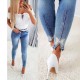 Amazon Cross-Border New Slimming High-Waisted Diamond Bow Jeans for Women: Elastic Fit Skinny Pants Amazon Cross-Border New Slimming High-Waisted Diamond Bow Jeans for Women: Elastic Fit Skinny Pants