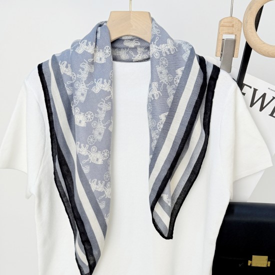 Japanese and Korean simple, repetitive, creative horse print square scarves for spring and summer, stylish, thin, elegant square scarves for daily commuting Japanese and Korean simple, repetitive, creative horse print square scarves for spring and summer, stylish, thin, elegant square scarves for daily commuting