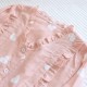 Women's padded pajamas, pure cotton double-layered gauze, V-neck, thin, long-sleeved, bra-free, spring and summer loungewear set Women's padded pajamas, pure cotton double-layered gauze, V-neck, thin, long-sleeved, bra-free, spring and summer loungewear set