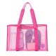 Amazon mesh single-shoulder tote bag, men's and women's beach bag, toiletry and swimwear storage bag Amazon mesh single-shoulder tote bag, men's and women's beach bag, toiletry and swimwear storage bag