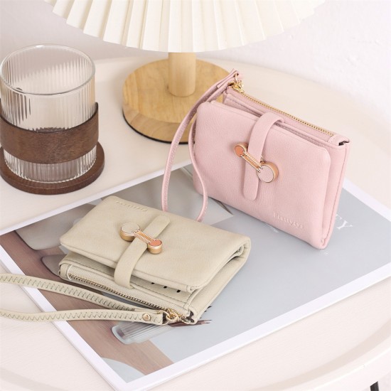 Lianbu new Japanese and Korean style, fresh and simple, zippered and clasp, short multifunctional card holder, handbag, student coin purse. Lianbu new Japanese and Korean style, fresh and simple, zippered and clasp, short multifunctional card holder, handbag, student coin purse.