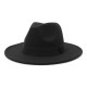 New autumn and winter wide-brim hats for men and women, Korean-style fashionable woolen jazz hat, British-style topper CMN047 New autumn and winter wide-brim hats for men and women, Korean-style fashionable woolen jazz hat, British-style topper CMN047