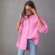 Cross-border foreign trade casual long-sleeved denim jacket, 2025 autumn new washed solid color midi jacket