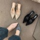 Women's summer flip-flops, 2025 new style, flat-soled, soft-soled white slip-on sandals for pregnant women to wear as outdoor wear Women's summer flip-flops, 2025 new style, flat-soled, soft-soled white slip-on sandals for pregnant women to wear as outdoor wear