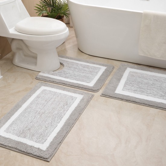Cross-border thickened absorbent bathroom floor mat, home entrance, non-slip, bedroom, and antibacterial floor mat. Cross-border thickened absorbent bathroom floor mat, home entrance, non-slip, bedroom, and antibacterial floor mat.