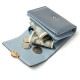 Lianbu Leather Goods 2022 New Women's Short Wallet, Japanese and Korean Tri-Fold Buckle, PU Soft Embroidered Student Wallet Lianbu Leather Goods 2022 New Women's Short Wallet, Japanese and Korean Tri-Fold Buckle, PU Soft Embroidered Student Wallet