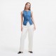 2025 summer new European and American cross-border trade sleeveless slim-fit denim vest for women, round-neck waistcoat 2025 summer new European and American cross-border trade sleeveless slim-fit denim vest for women, round-neck waistcoat