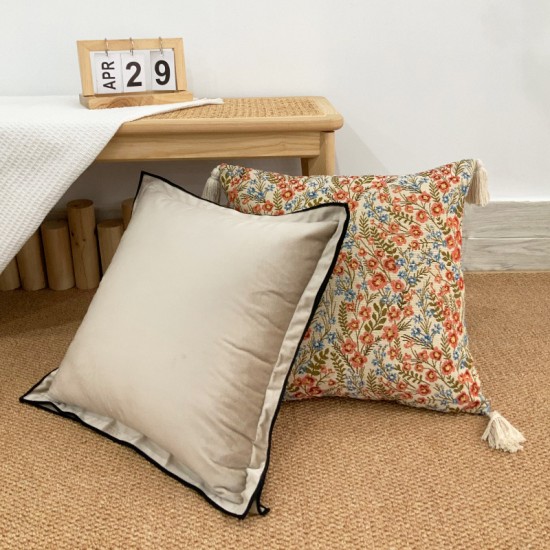 Cross-border Nordic INs all-polyester cut-out vintage yarn-dyed jacquard placemats, coasters, plates, and Western-style placemats