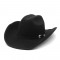 New top hat, European and American punk-style wide-brimmed hat, riding hat for men and women, western cowboy bag 9.5cm brim hat with a rolled brim