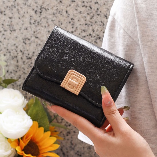 New cross-border women's wallet, short foldable, multifunctional, fashionable storage bag, card holder, mini student coin purse New cross-border women's wallet, short foldable, multifunctional, fashionable storage bag, card holder, mini student coin purse