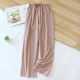 Women's pajama pants, spring, summer, and autumn, loose, casual cotton trousers suitable for outerwear, all-cotton pajamas, dropshipping. Women's pajama pants, spring, summer, and autumn, loose, casual cotton trousers suitable for outerwear, all-cotton pajamas, dropshipping.