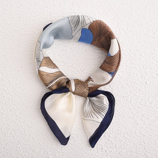 New Korean-style women's silk scarf with gentle colors, floral scarf, light luxury style, 70s square scarf, wholesale for spring and autumn. New Korean-style women's silk scarf with gentle colors, floral scarf, light luxury style, 70s square scarf, wholesale for spring and autumn.