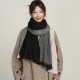 New autumn and winter double-sided colorblock faux cashmere scarf, short neckerchief for women, versatile and luxurious warm shawl wholesale New autumn and winter double-sided colorblock faux cashmere scarf, short neckerchief for women, versatile and luxurious warm shawl wholesale