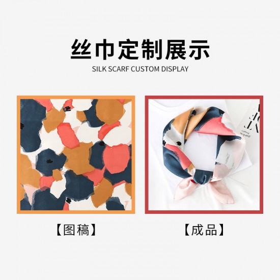 Dreamy dotted trendy small square scarf, wholesale 2025 summer new fashion scarf, bag, silk scarf, headband Dreamy dotted trendy small square scarf, wholesale 2025 summer new fashion scarf, bag, silk scarf, headband