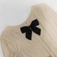 Women's suit with a hollowed-out bow at the back, 2025 summer elegant round-neck long-sleeved top and trousers, two-piece set. Women's suit with a hollowed-out bow at the back, 2025 summer elegant round-neck long-sleeved top and trousers, two-piece set.