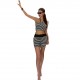 Bow-knot halter-neck short vests Wholesale women's slimming, sexy, versatile vest and skirt suits, two-piece set.