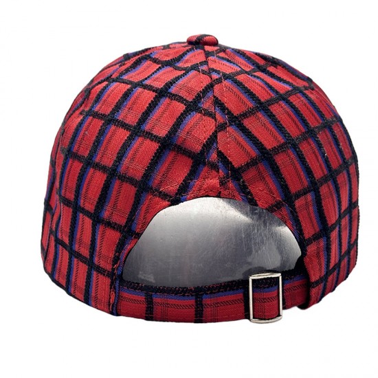 Foreign trade cross-border hat wholesale fashionable plaid baseball caps for women, outdoor sun protection, sun visor, hardtop baseball caps for men, casual wear.
