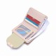 Cross-border foreign trade new short Korean-style PU leather small wallet, printed buckle foldable coin coin wallet. Zippered Student Coin and Card Holder