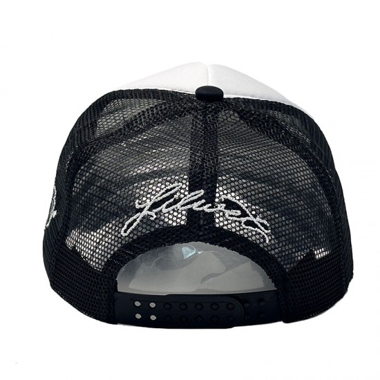 New foreign trade caps featuring English lettered embroidered baseball caps, fashionable and versatile, breathable couples' mesh hats, and trucker hats. New foreign trade caps featuring English lettered embroidered baseball caps, fashionable and versatile, breathable couples' mesh hats, and trucker hats.