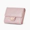 New short women's wallet, multifunctional PU fashionable diamond-patterned folding zipper wallet, wholesale student coin purse