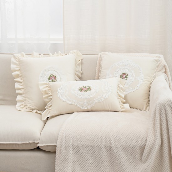 Cross-border Nordic INS towel embroidery, cute sofa and bedroom cushion with star and bow pattern. Cross-border Nordic INS towel embroidery, cute sofa and bedroom cushion with star and bow pattern.