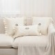 Cross-border Nordic INS towel embroidery, cute sofa and bedroom cushion with star and bow pattern. Cross-border Nordic INS towel embroidery, cute sofa and bedroom cushion with star and bow pattern.