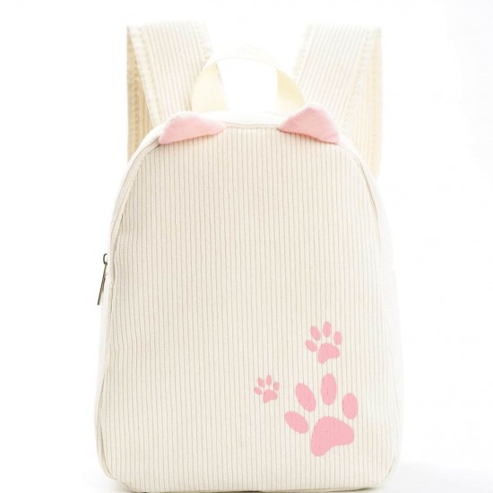 Cross-border hot-selling kindergarten school backpack, children's multi-color corduroy, new solid color, cute baby bag