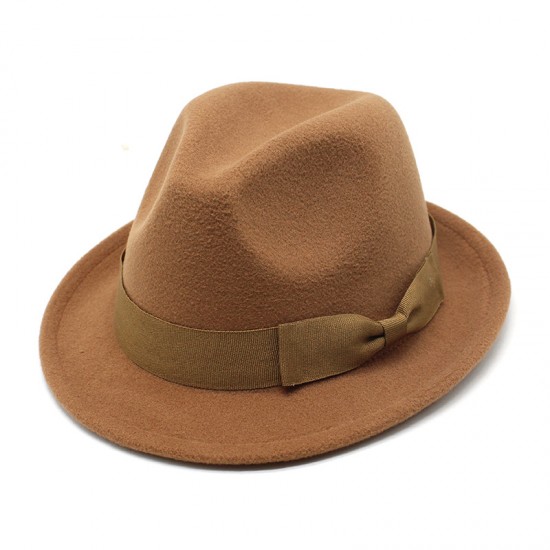 Cross-Border European and American Wool Women's Hats, Autumn and Winter British Retro Top Hats for Women, Fashionable and Warm Jazz Hats
