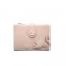 Prettyzys new women's short wallet, Korean-style printed zipper closure, student-style large-capacity wallet