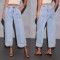 2025 New Stretch Trousers: Washed High-Waisted Jeans: Fashionable, Casual, and Versatile Wide-Leg Jeans for Women